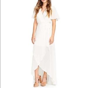 Show me your mumu Sophia wrap wedding cake dress